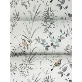 Chesapeake Imperial Garden Neutral Botanical Wallpaper, 4134-26991