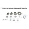 Bench Grinder Arbor Adapter Wheel Bushings, Reducing Bushing Arbor Adapters