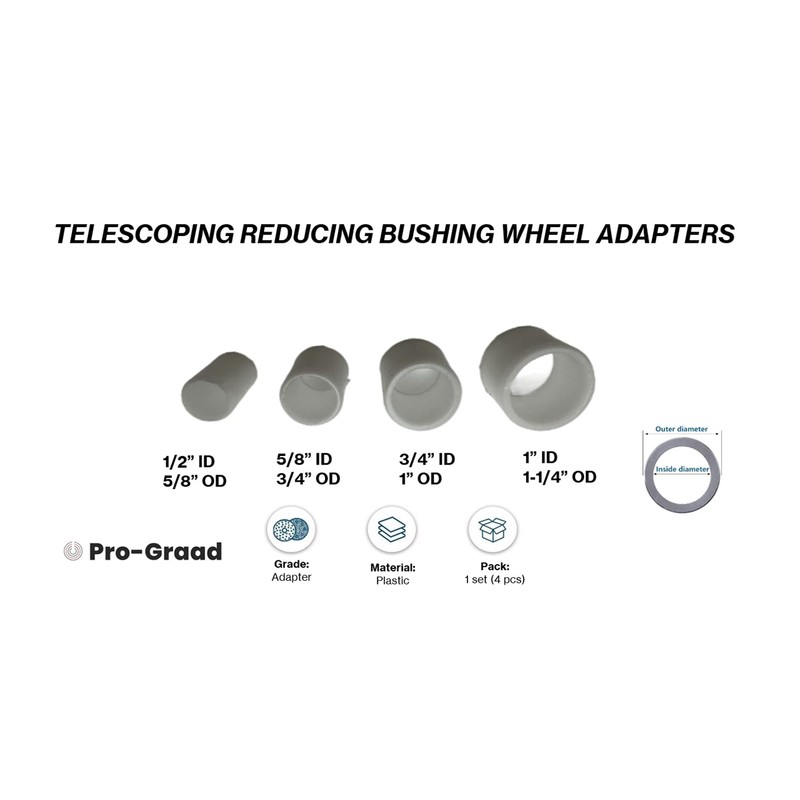 Bench Grinder Arbor Adapter Wheel Bushings, Reducing Bushing Arbor Adapters