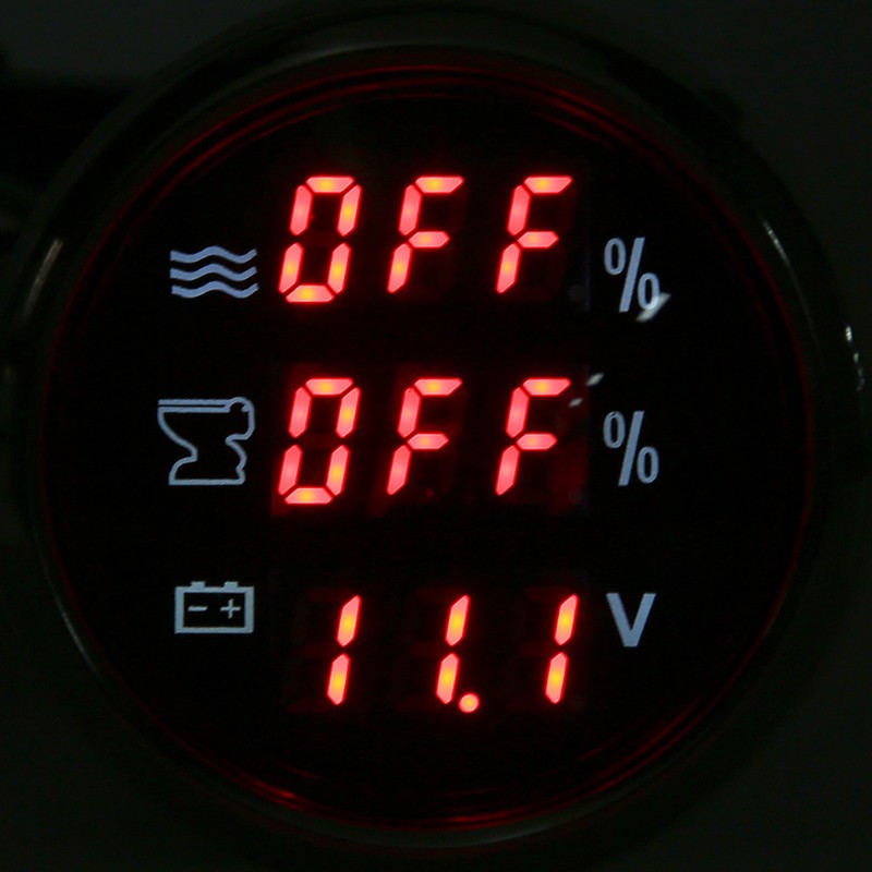 52MM/2in 3‑In‑1 Water Level Meter Sewage Gauge Voltage Instrument 0‑190Ω