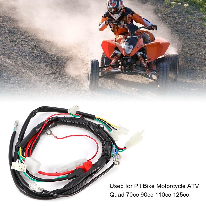 Electric Engine Start Wiring Loom Harness for Pit Bike Motorcycle