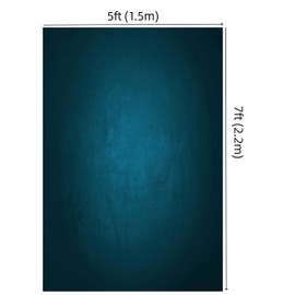 WaW 1.5 x 2.2 m Dark Blue Photo Studios Background Photography for Backdrop Portrait Photo Shooting Photo Background Fabric Vintage Blue