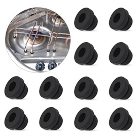 UTXN Pack of 12 Pot Support Rubber Feet Rv Accessories for Smev and Thetford Pot Supports with 5mm Rods Motorhome Hob Accessories