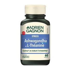 Adrien Gagnon - Ashwagandha & L-Theanine, Stress support, 60 Count