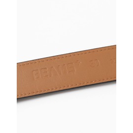 Beams Plus Men's Suede Leather Belt, Black