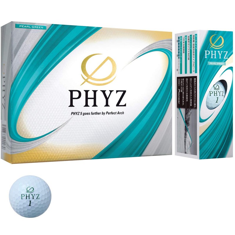 Bridgestone 19 PHYZ Golf Balls, Green, 12-Ball Pack