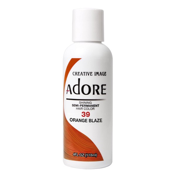 Adore Semi-Permanent Haircolor #039 Orange Blaze 4 Ounce (118ml)