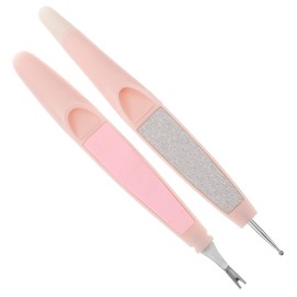 MERRYHAPY Quality Nail Care Tools Cuticle Pusher Drill Bit Nail Pusher Tool Portable Manicure Set