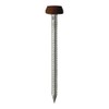 Mahogany 30mm Poly Top Pins (Pack of 50) UPVC Nails