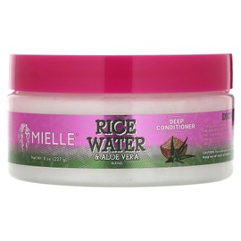Mielle Rice Water Aloe Vera Deep Conditioner, 8 Fl Oz (Pack of 1)