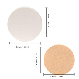 24 PCS Makeup Sponge Round Flat Face Paint Sponges Circle Makeup Sponge Applicator Latex Sponges Makeup Foam Sponge Washable Cosmetic Sponges Pack Makeup Puff Sponge for Foundation Concealer Blending