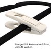 AidShunn Velvet Hangers Clips Set Clothes Pins Strong Finger Grip