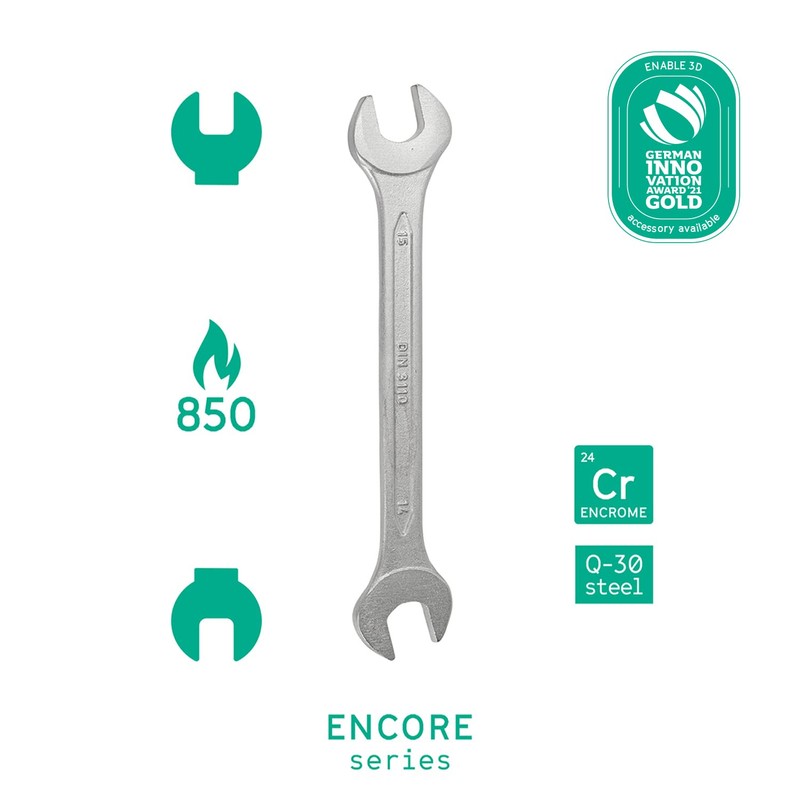 Double Open-End Wrench Set 8 pcs by WIESEMANN 1893 I