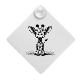 'Happy Baby Giraffe' Suction Cup Car Window Sign (CG00028225)