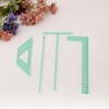 ciciglow Complete Bookbinding Ruler Kit,Metal Scrapbooking & Kit,Complete Great Stencils