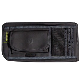 Plasticolor 006191R01 WeatherPro Black Car Truck or SUV Sun Visor Organizer, Auto Interior Pocket Organizer, Registration and Document Holder, Personal Belonging Sunglass Storage Pouch Organizer