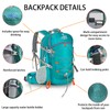 SQCOZYPAR Foldable Lightweight Hiking Backpack 40l - Waterproof Packable Travel