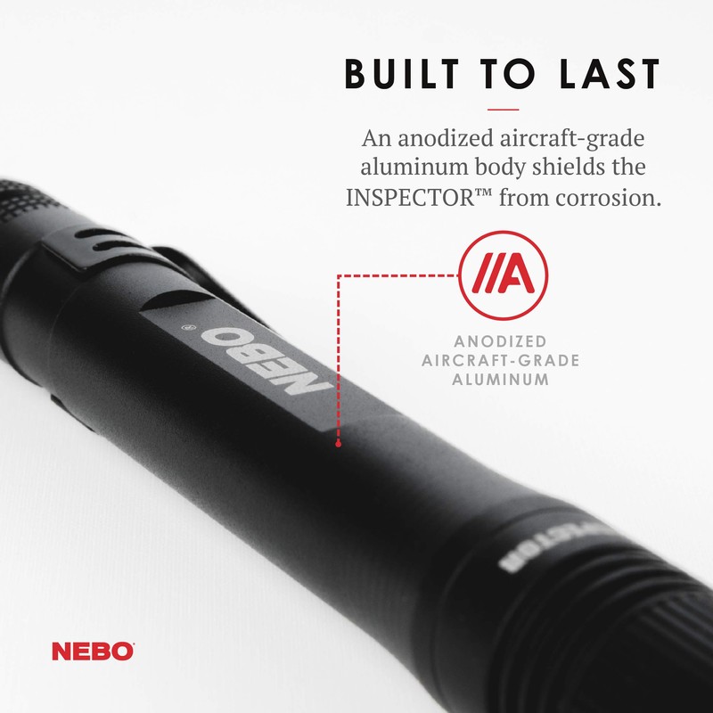 6713 NEBO INSPECTOR 180 lumen waterproof pocket stylus pen light