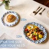 Paper Plates 12 Inch, 100 Count Oval Large Disposable Plates