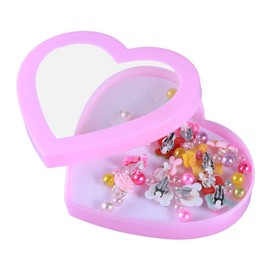 SHOWERORO 7pairs Acrylic Flash Clip Earrings Boys and Girls Non-Pierced Ear Clips Stylish Resin Accessories for for Birthdays and Celebrations