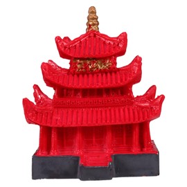 BUGUUYO Aquarium Pagoda Decorations Resin Fish House Ornaments for Tank Landscape Multifunctional Hiding Place for Fish Aquarium Accessories for Unique Scenery