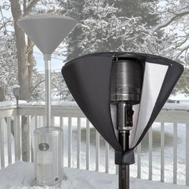 Patio Heater Top Cover - 600D Waterproof Canvas Outdoor Glass Tube Round Head Protector, Up to 31" Dia (Top Cover Only)