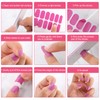 Qianyu 256PCS Selbstklebende Nagelfolien Nagelkunst Sticker Set für DIY Maniküre