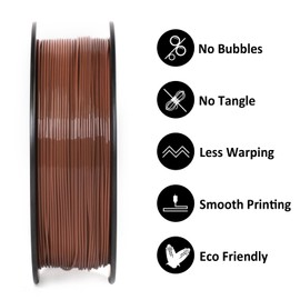 GIANTARM PETG Filament 1.75, 3D Printer Filament PETG 1kg(2.2lb), Toughness Enhanced, Dimensional Accuracy +/-0.02mm, Vacuum Package (Brown)