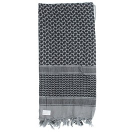 Army Universe Premium Heavyweight Shemagh Scarf Pin - Grey & Black