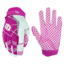 Seibertron Pro 3.0 Elite Ultra-Stick Sports Receiver Glove American Football Gloves Youth and Adult (Pink, L)