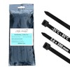 Auto-schmuck Pack of 200 Cable Ties UV Resistant Temperature Resistant