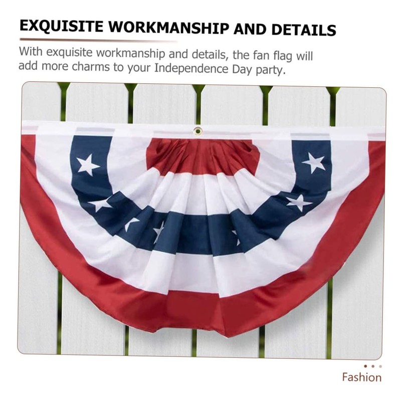 ORFOFE 5pcs Usa Flag Banner Patriotic Bunting Flags 45 *