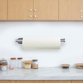 Kitchen Roll Holder No Drilling Wall Mounted Stainless Steel Kitchen Roll Holder Kitchen Roll Holder Storage Organiser