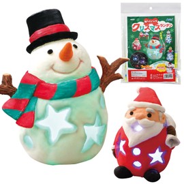Artec Clay Crafting Christmas Lantern 71429 Christmas Craft Present Prize Original Clay Lantern Light Decoration Object Santa Snowman