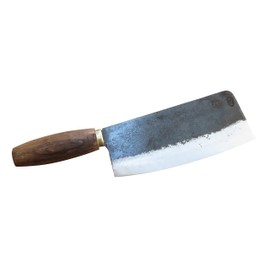 Crude - Premium Chinese Cleaver Vegetable Chef Knife, 8 inch Narrow Carbon Steel