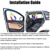 XCBYT Car Window Shades - 4 Pcs Car Privacy Curtains