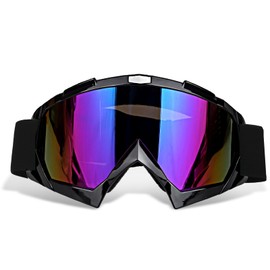 ZEMFAY Dirt Bike Goggles,Windproof Dustproof Anti-Fog ATV Glasses Motocross Eyewear with UV Protection Riding Racing Off Road for Men Women Youth