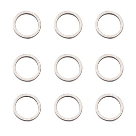 Fashewelry 30Pcs Stainless Steel Linking Rings Hollow Round Circle Charm Links 20mm Open Bezel Frame Pendant Connectors for Bracelet Necklace Earring Jewelry Making DIY Crafts