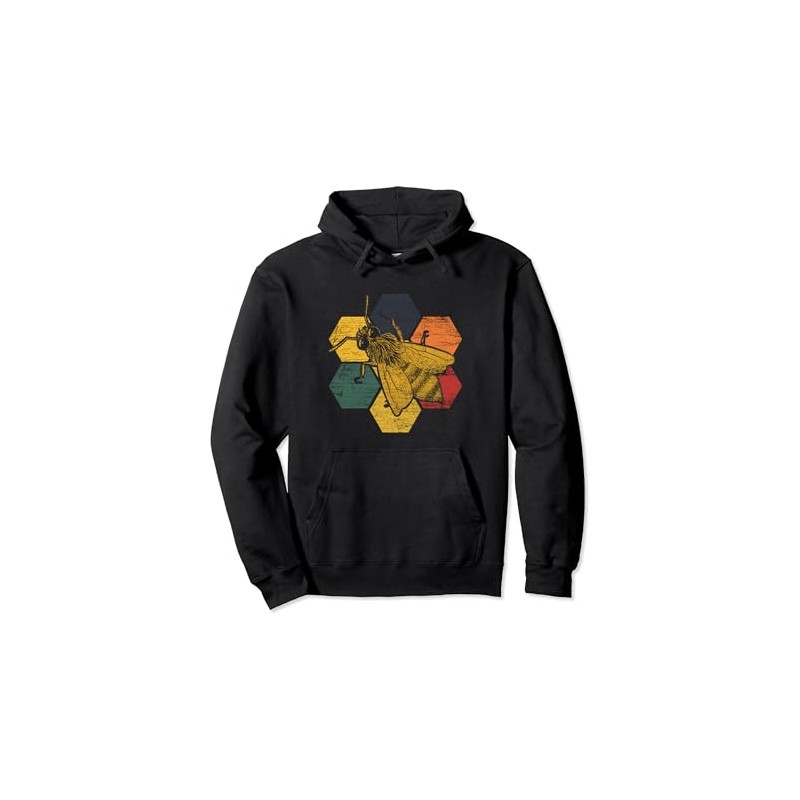 Retro Bee Pullover Hoodie
