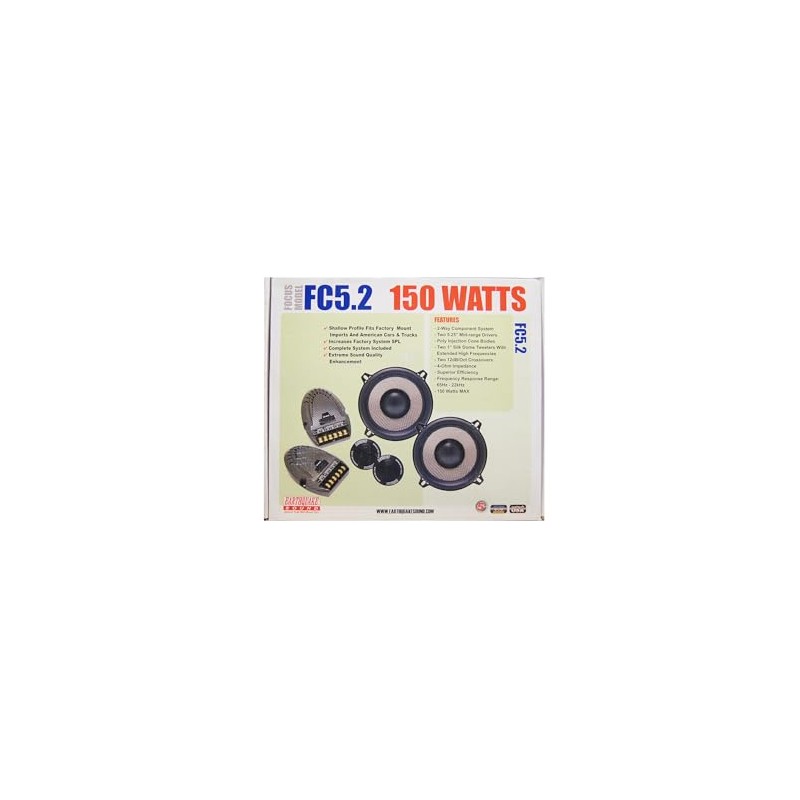 EARTHQUAKE Sound FC-5.2 5.25" Focus Component Sets with Tweeters &
