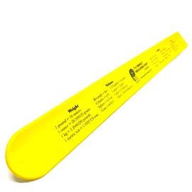 Snap Ruler - Silicone Bracelet Tape Measure Band - 12" / 30cm (Yellow)