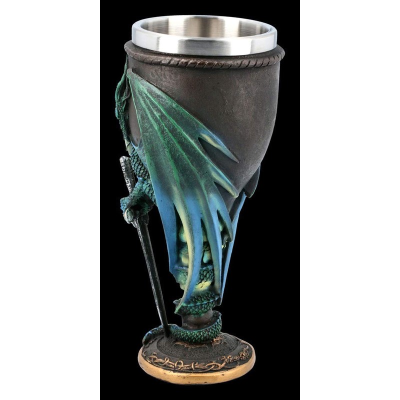 Dragon Fantasy Drinking Goblet - Skull Blade, Motif by Ruth