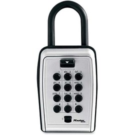Master Lock Lock Box 5422D Set Your Own Combination Push Button Portable Key Safe, 3-1/8 in. Wide (2 Pack,Portable)