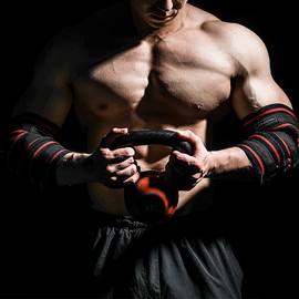 Codera ajustable, soporte de compresión para levantamiento de pesas, levantamiento de pesas, levantamiento de potencia, protector de codo (XXL)