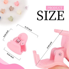 Wanciler Mini Claw Hair Clips Small Hair Claw Clips, 100Pcs Tiny Hair Clips Plastic Mini Hair Claws for Women