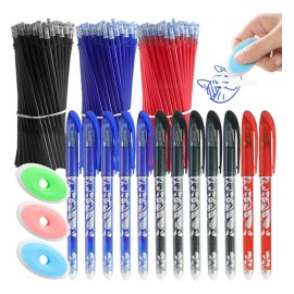 Kit 135 Plumas Gel Borrables Colores  Repuestos Y Borrador                                                                                            