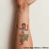 'Girl Dancing' Temporary Tattoo - Water Resistant, Skin-Safe, Non-Toxic Transfer