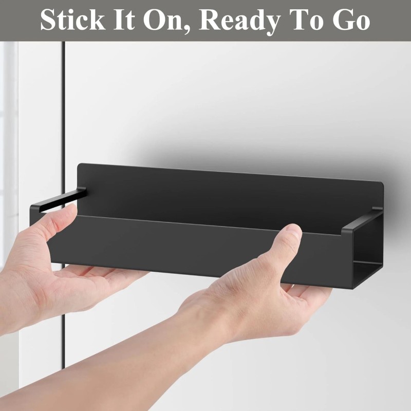 HuggieGems 4 Pack Magnetic Spice Rack Organizer for Refrigerator and
