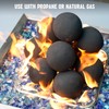 Stanbroil Ceramic Fire Balls - 4” Round Fire Stones for
