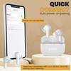Bluetooth 5.4 Wireless Earbuds, ANC ENC Noise Cancelling, Water Resistant,